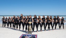 ѴǲԳٳ’s Dance Team stands in formation in Dayton Beach, Florida.
